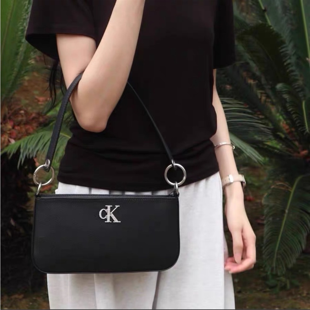 Calvin Klein Black Minimalist Shoulder Bag - Picture 3 of 3